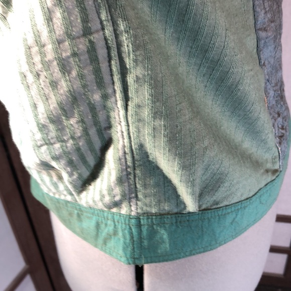 Nadya Green patchwork jacket that is jeans style/lots of pockets/XS - Picture 9 of 17